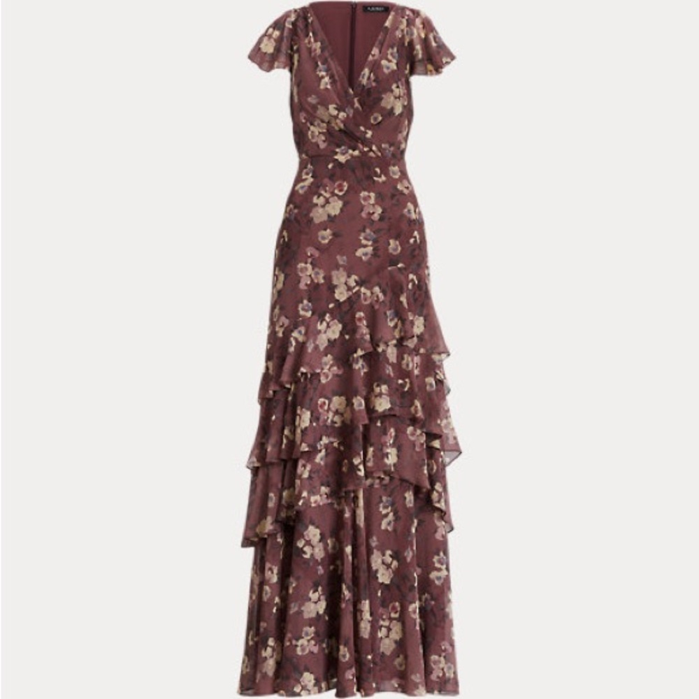 Ralph Lauren Purple Floral Dress